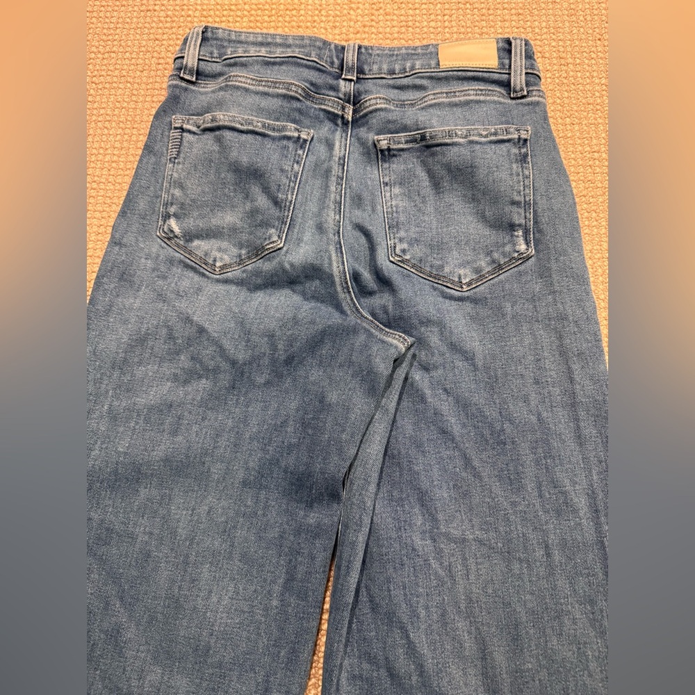 Paige Anessa Wide Leg Jean in Flamenco Distressed 30 - Picture 8 of 12